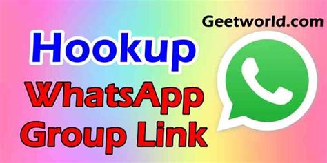 whatsapp hook up groups link